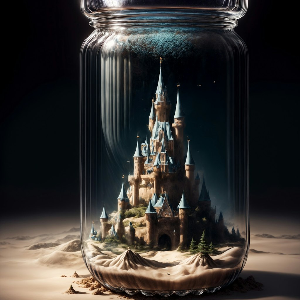 Castle in a bottle