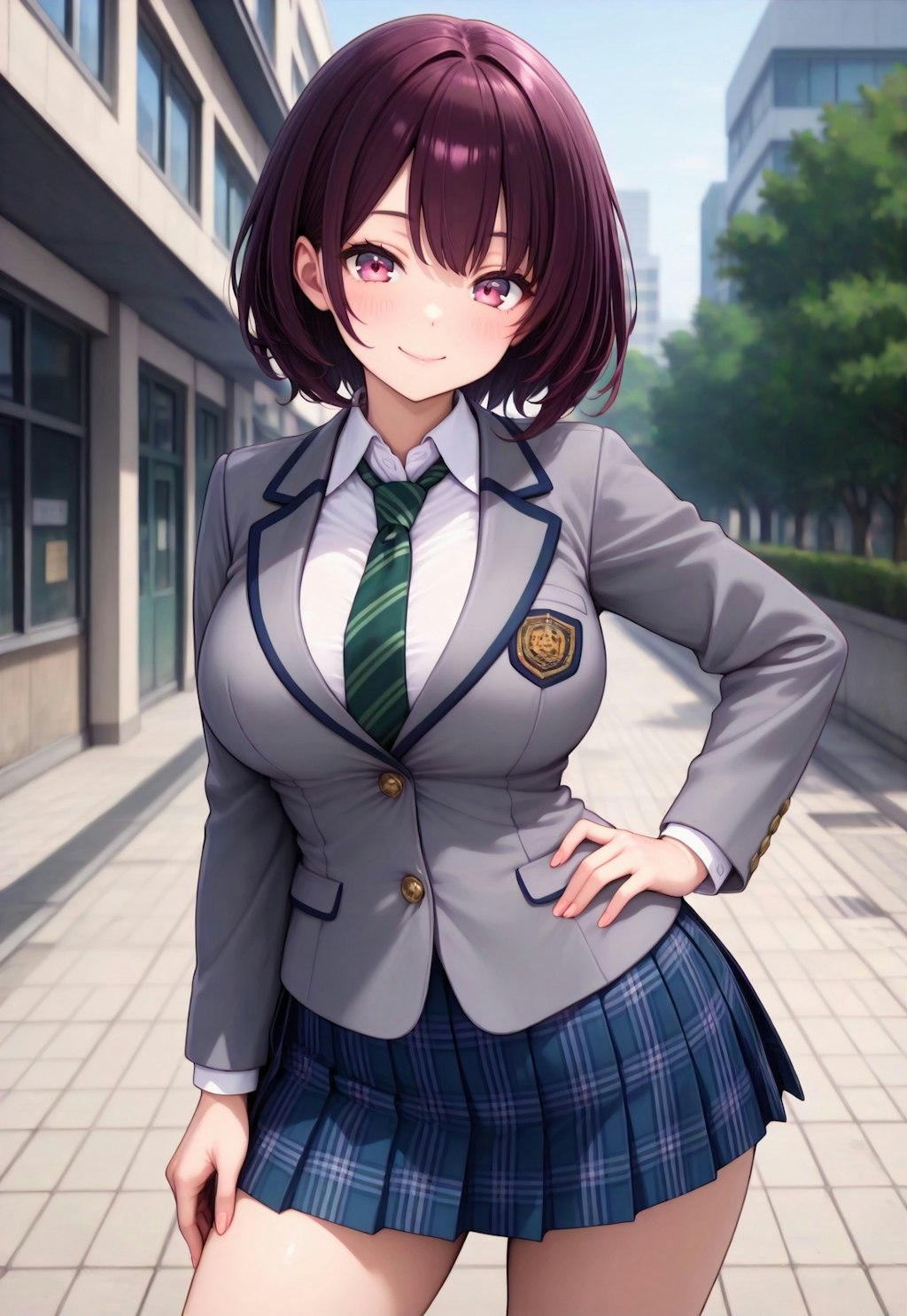 268（緑のネクタイの制服）