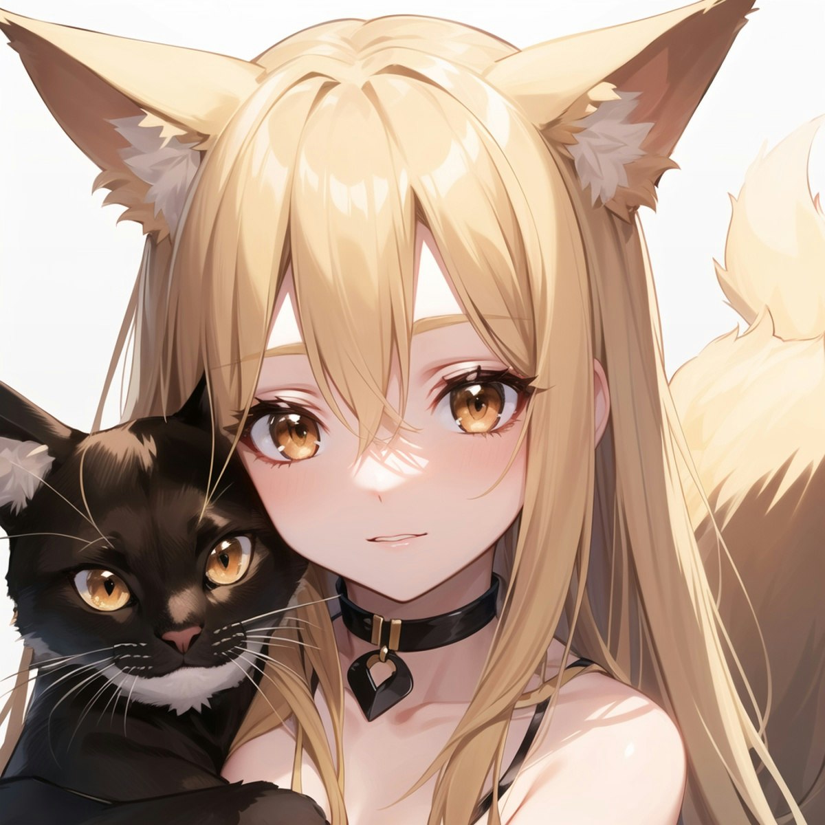 狐っ娘と猫 | chichi-pui（ちちぷい）AIイラスト専用の投稿＆生成サイト