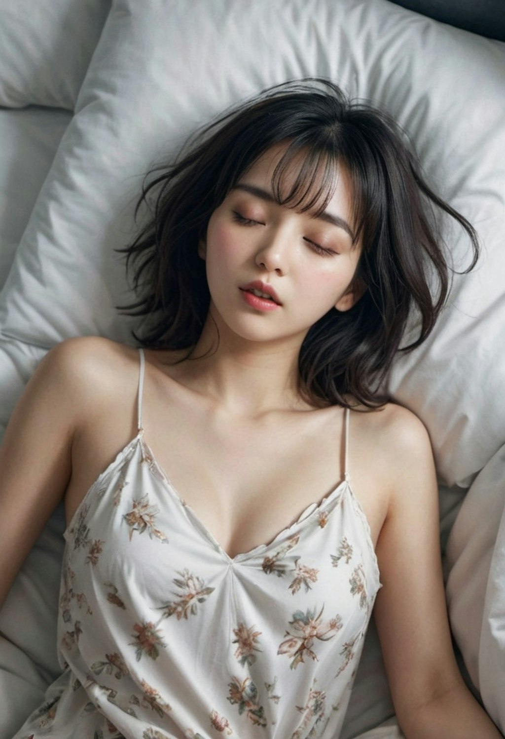 眠気に負けたお姉さん