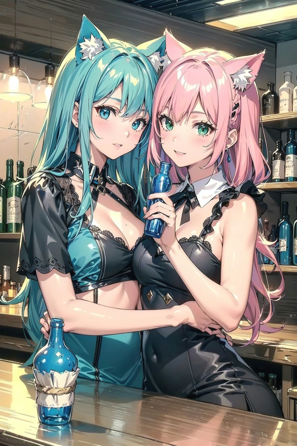 Cat ear Sisters Bar 🐱🐱🍸🍸