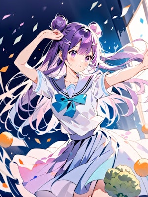 紫髪ちゃん