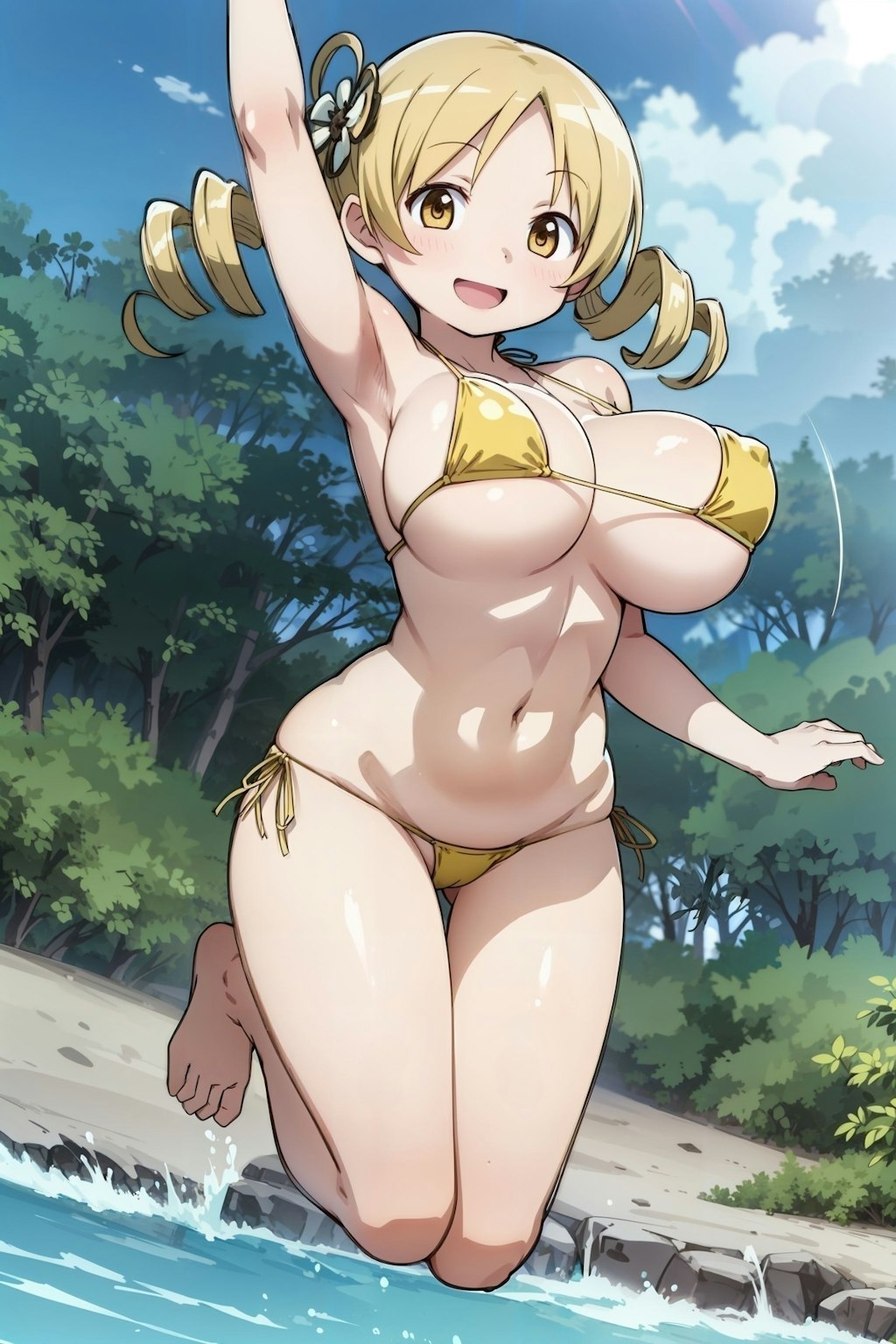 ジャンピング水着マミさん