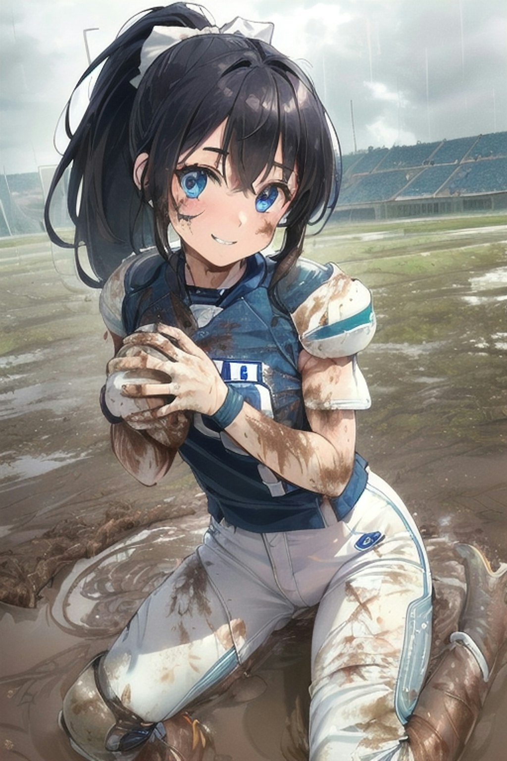 🏈泥まみれの女子アメフト 52