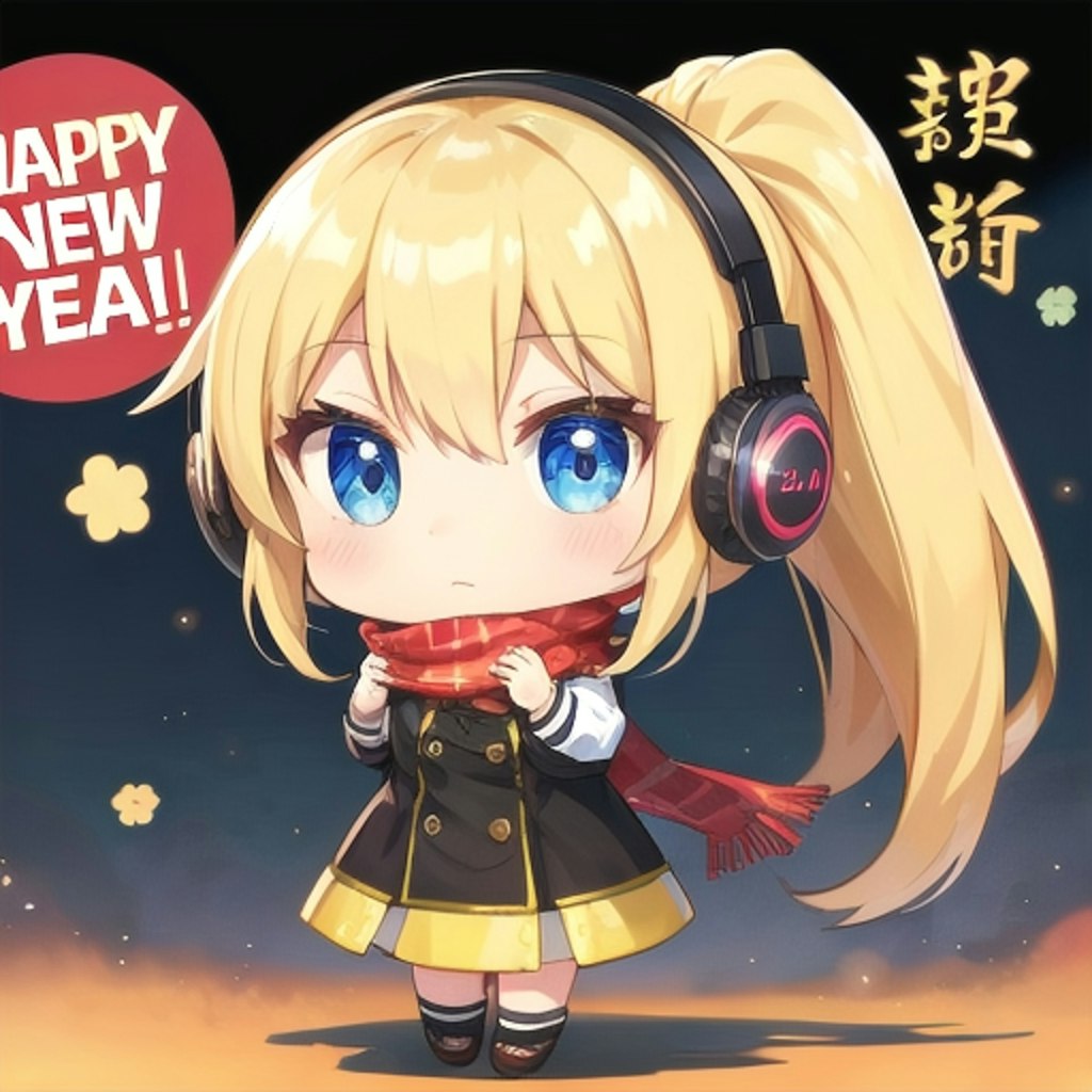 ヘッドホン娘が新年をお知らせします📢