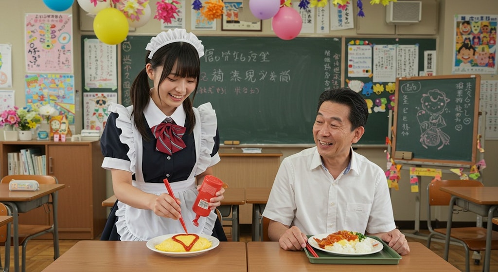 文化祭でメイド喫茶