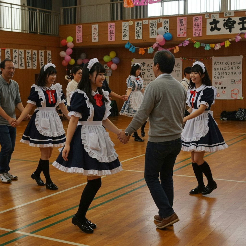 文化祭でメイド喫茶