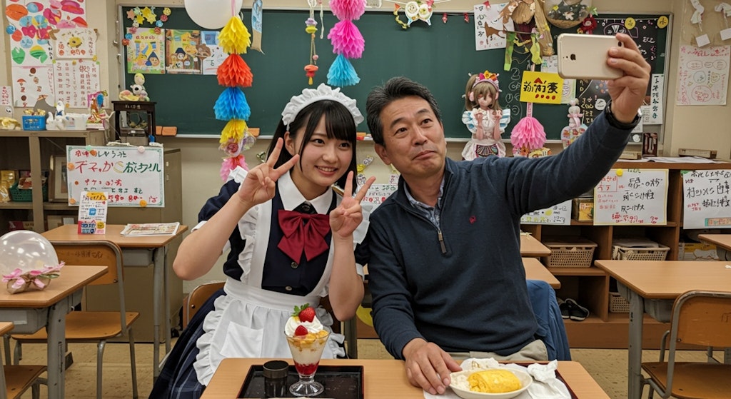 文化祭でメイド喫茶