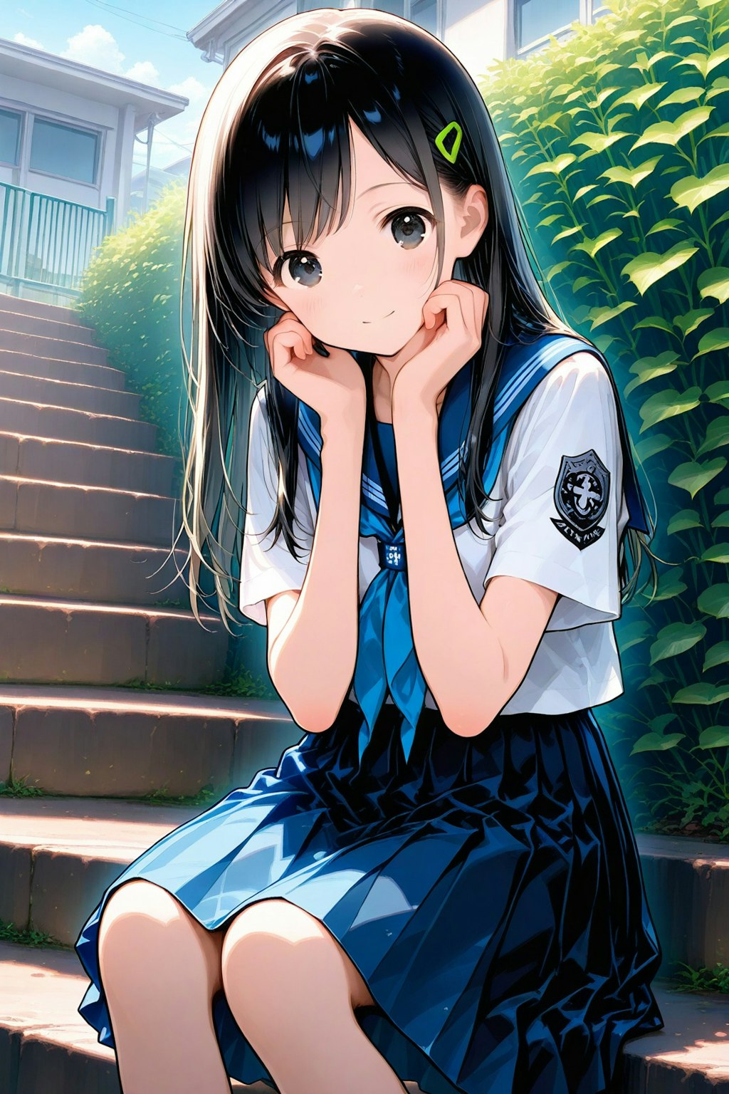 校舎裏の三女ちゃん☃️✨