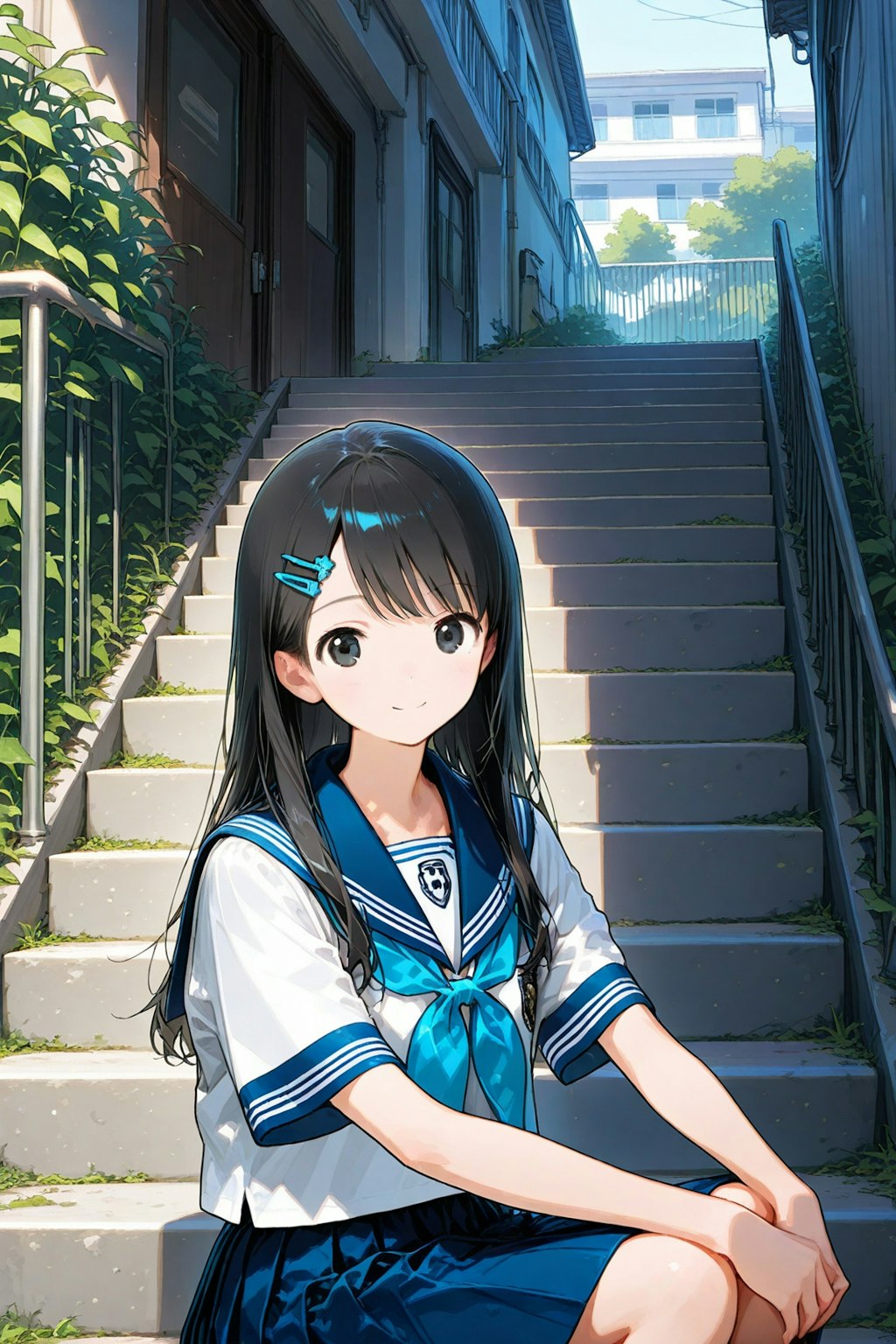 校舎裏の三女ちゃん☃️✨