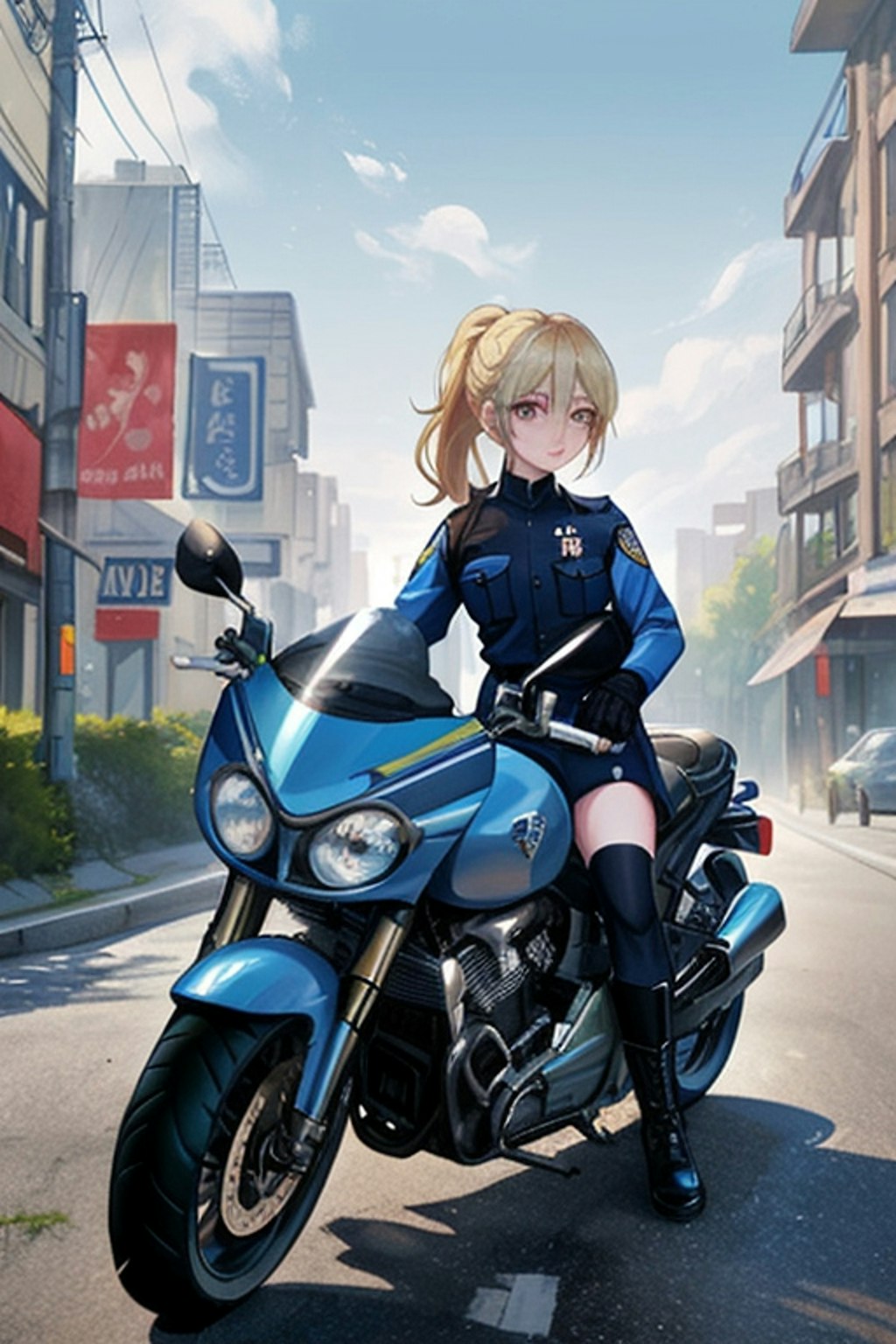 バイク女