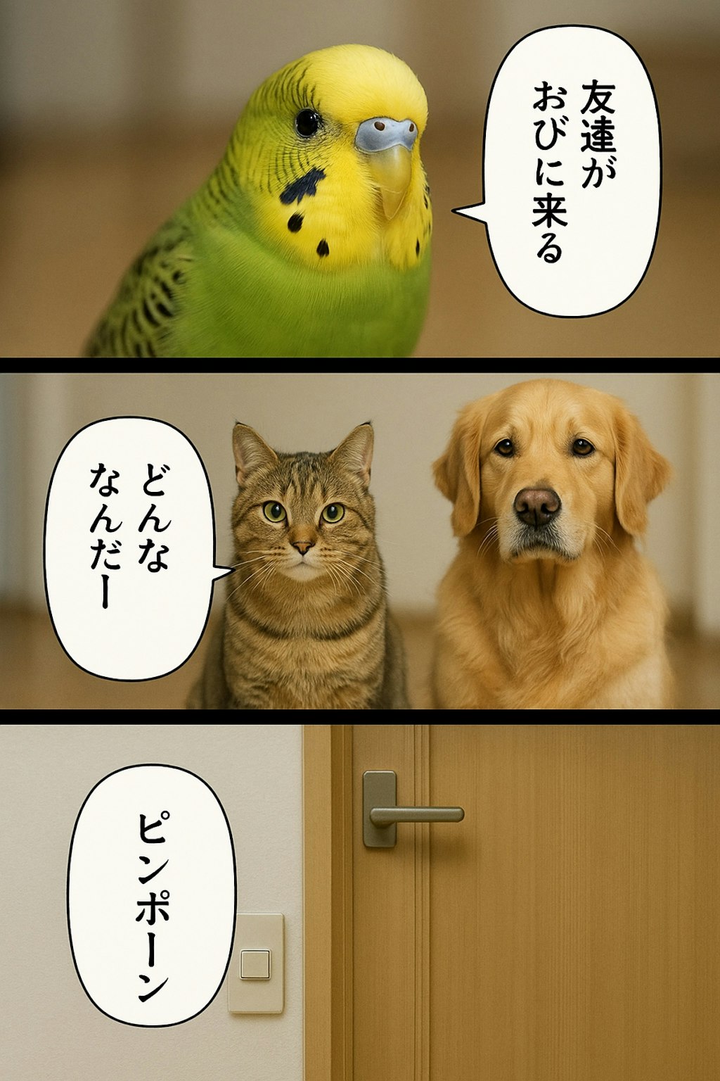 いぬとねこといんこのぼつがぞう