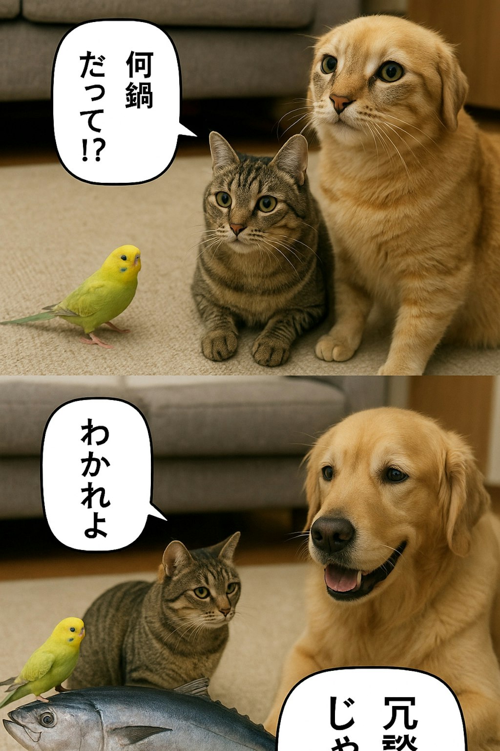 いぬとねこといんこのぼつがぞう