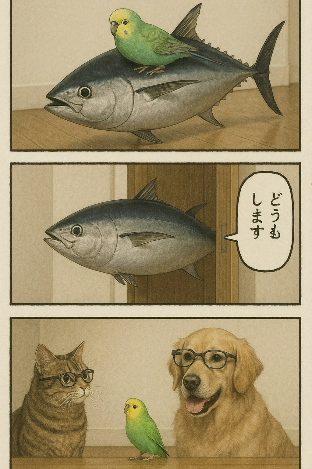 いぬとねこといんこのぼつがぞう