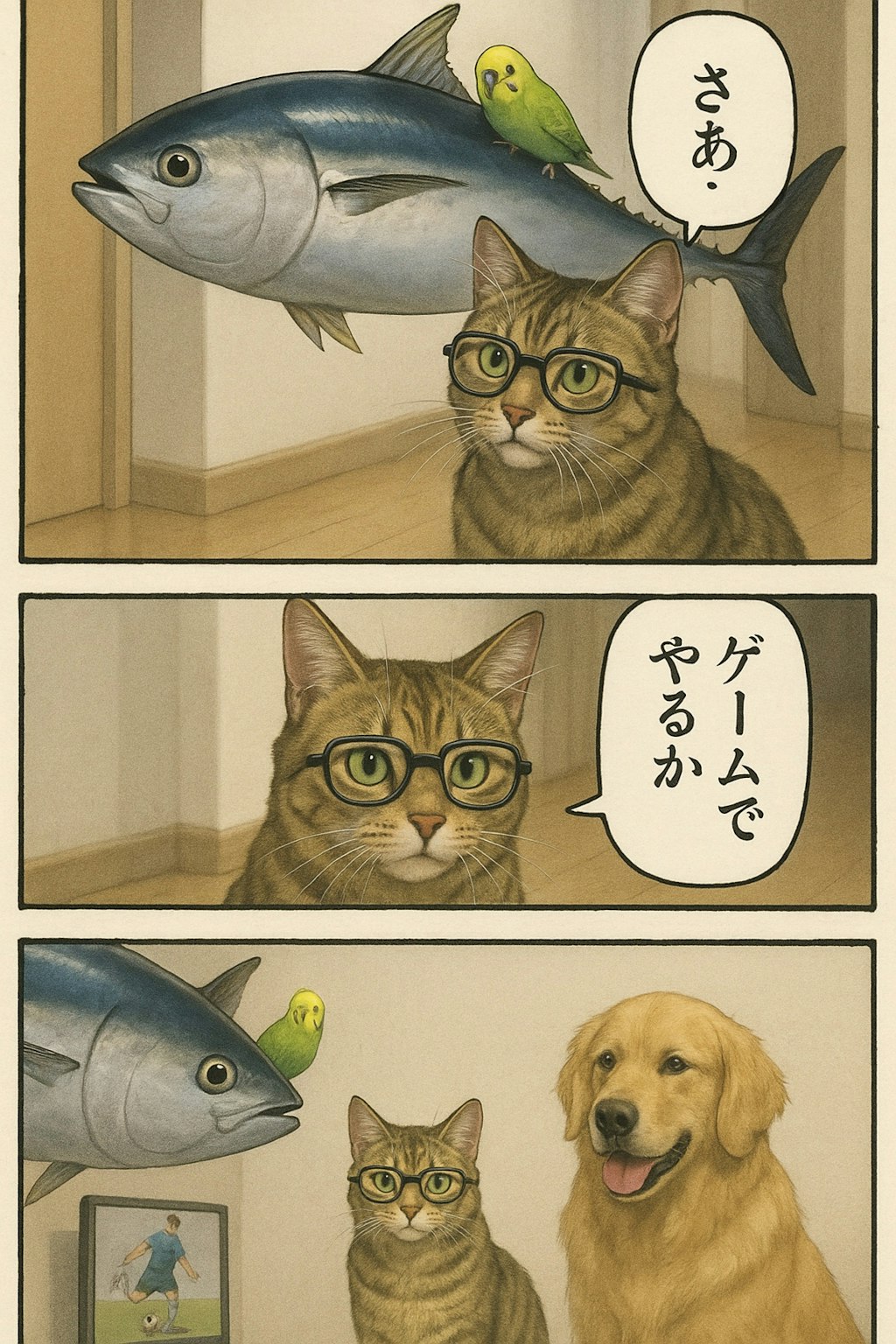 いぬとねこといんこのぼつがぞう