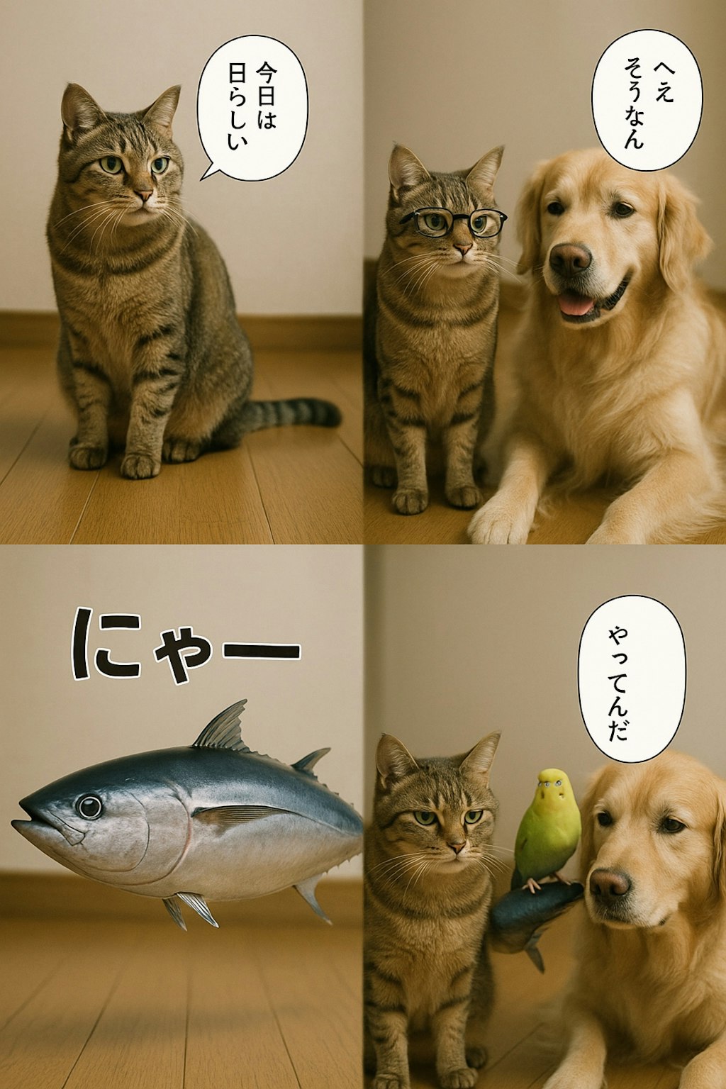 いぬとねこといんこのぼつがぞう