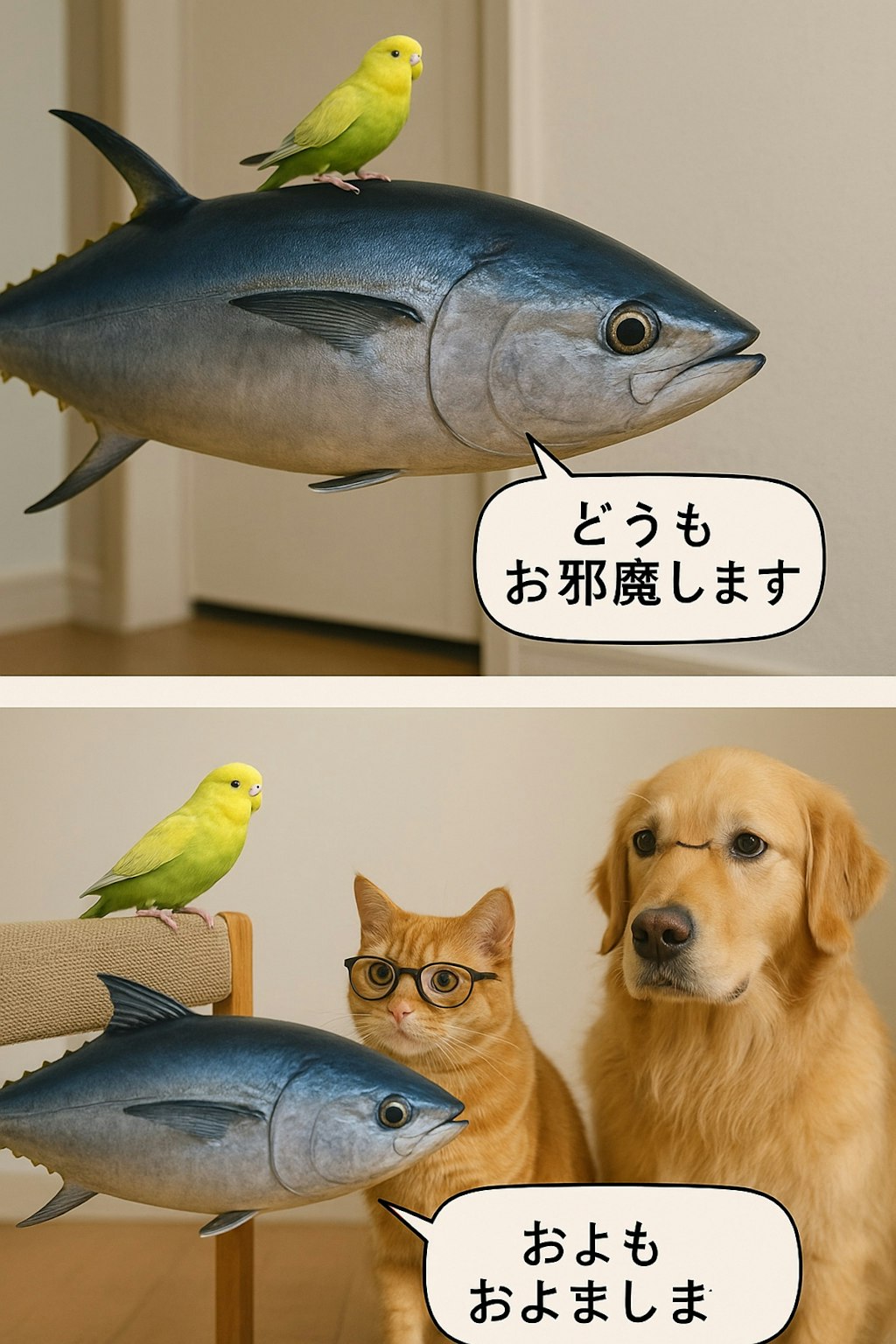 いぬとねこといんこのぼつがぞう