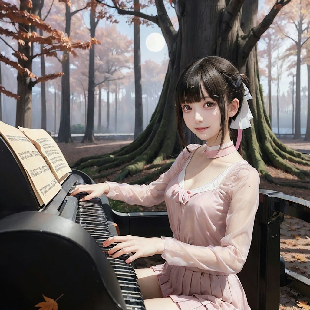 森のピアノ7（枯葉）