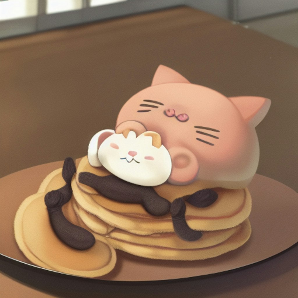 猫パンケーキ その２ | chichi-pui（ちちぷい）AIイラスト専用の投稿