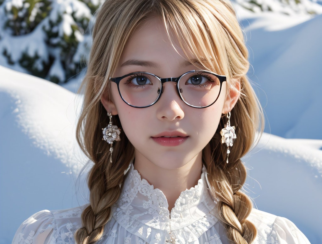 雪山の少女Vlo22