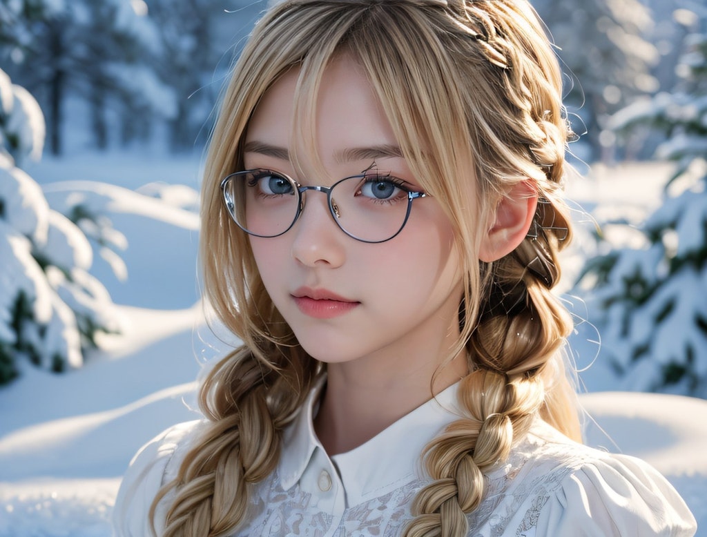 雪山の少女Vlo22