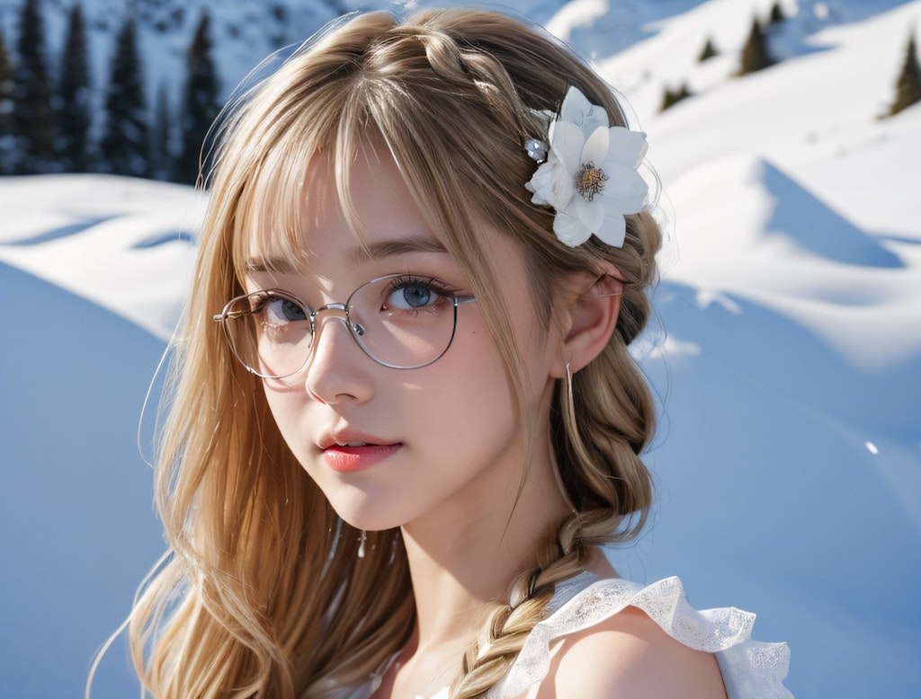 雪山の少女Vlo22