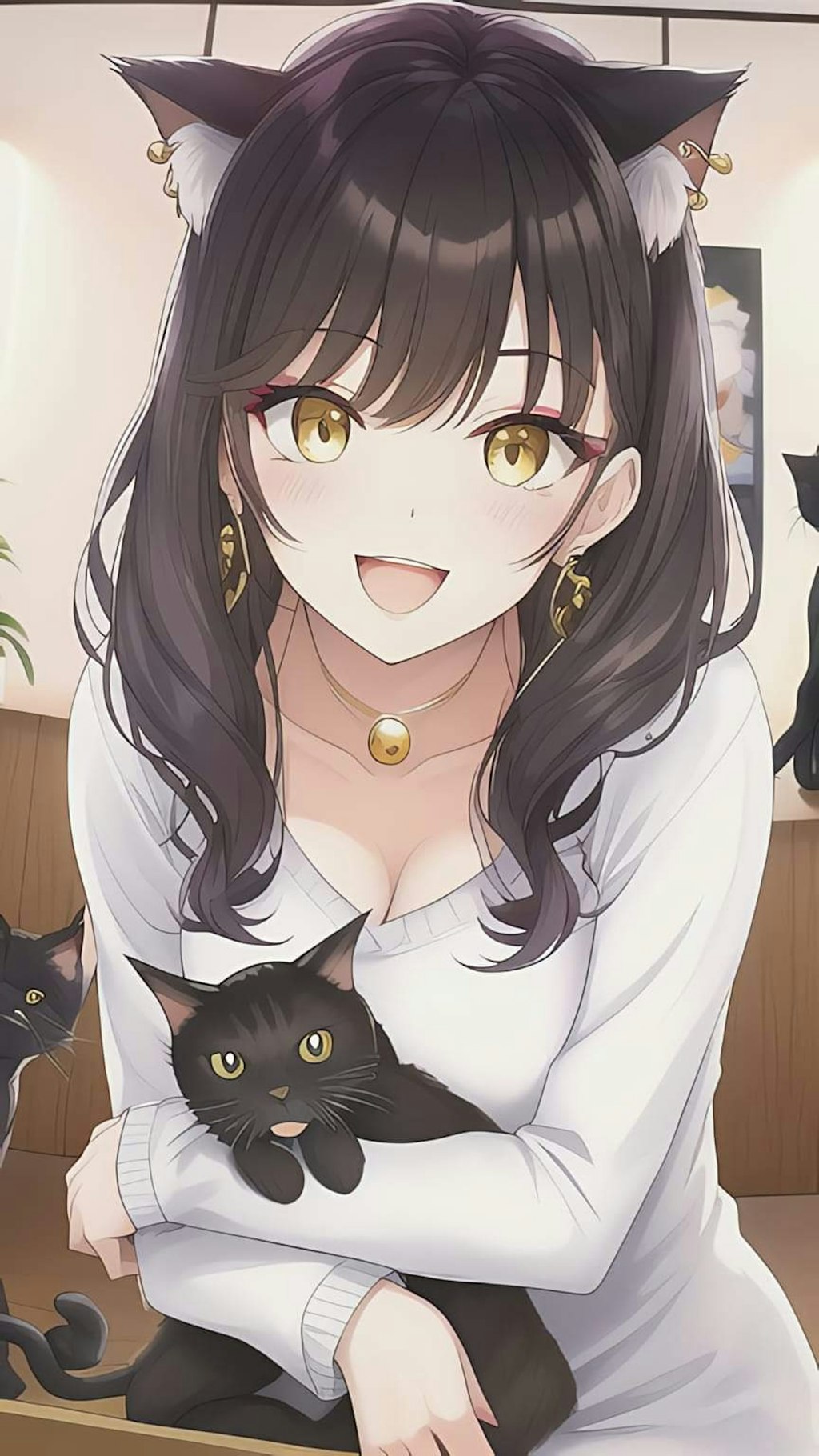 猫カフェの猫娘