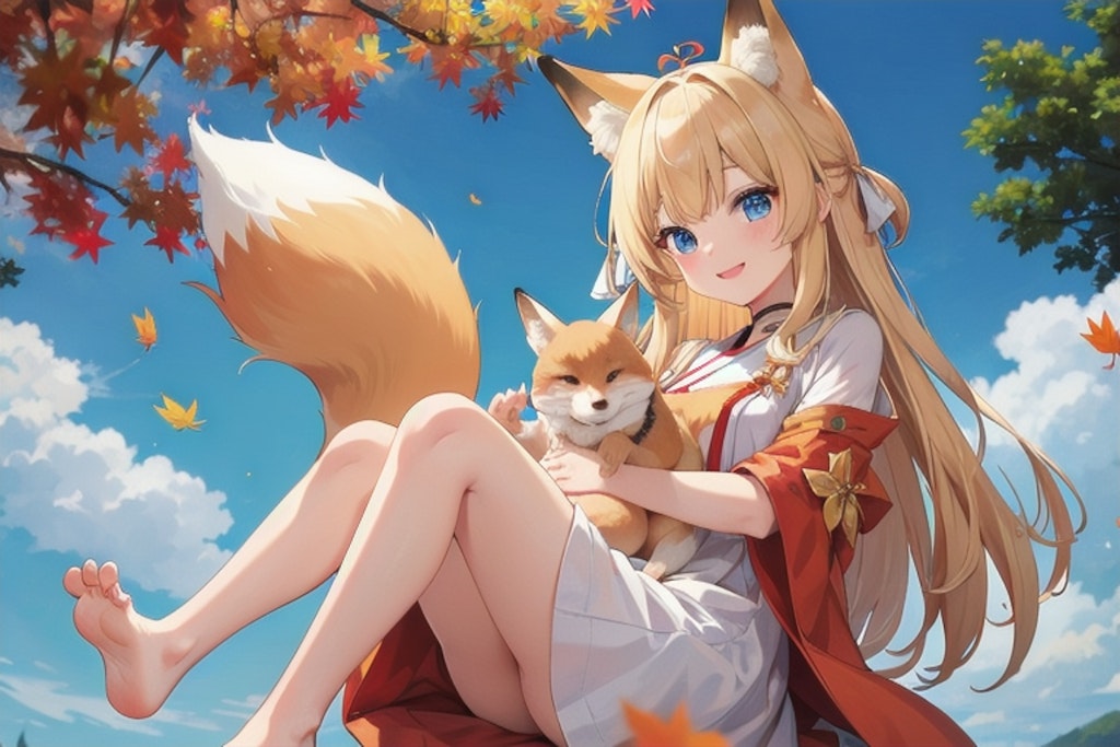 Foxes Lazy Autumn