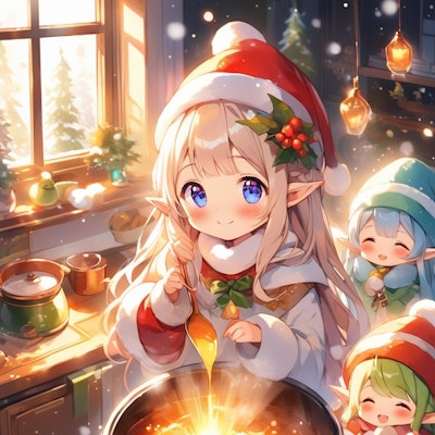 Elf preparing a meal 64