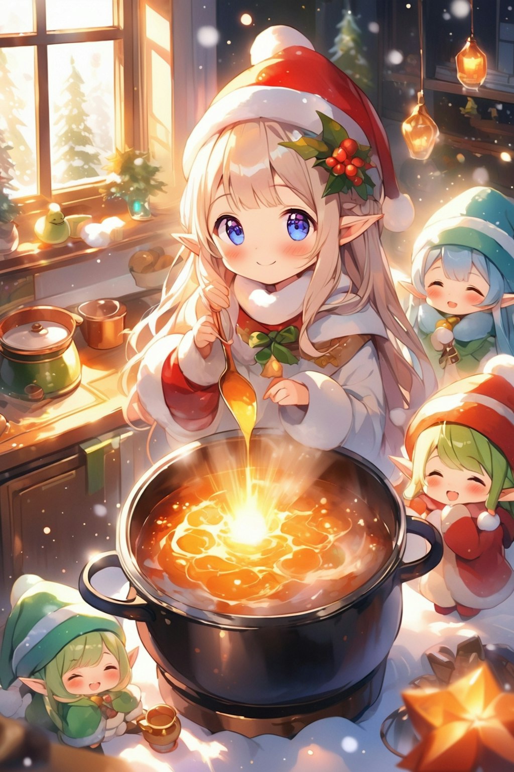 Elf preparing a meal 64