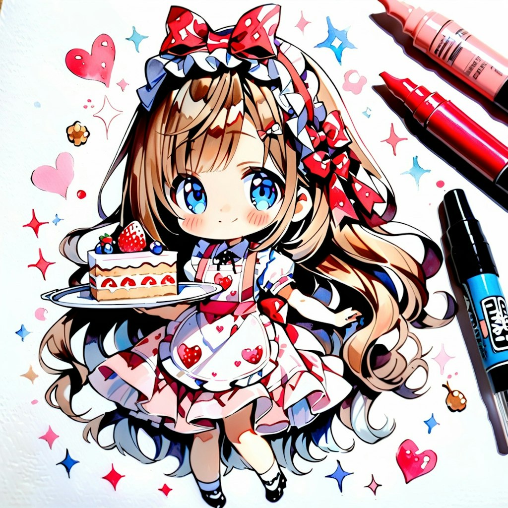 ケーキをどうぞ💕ちび