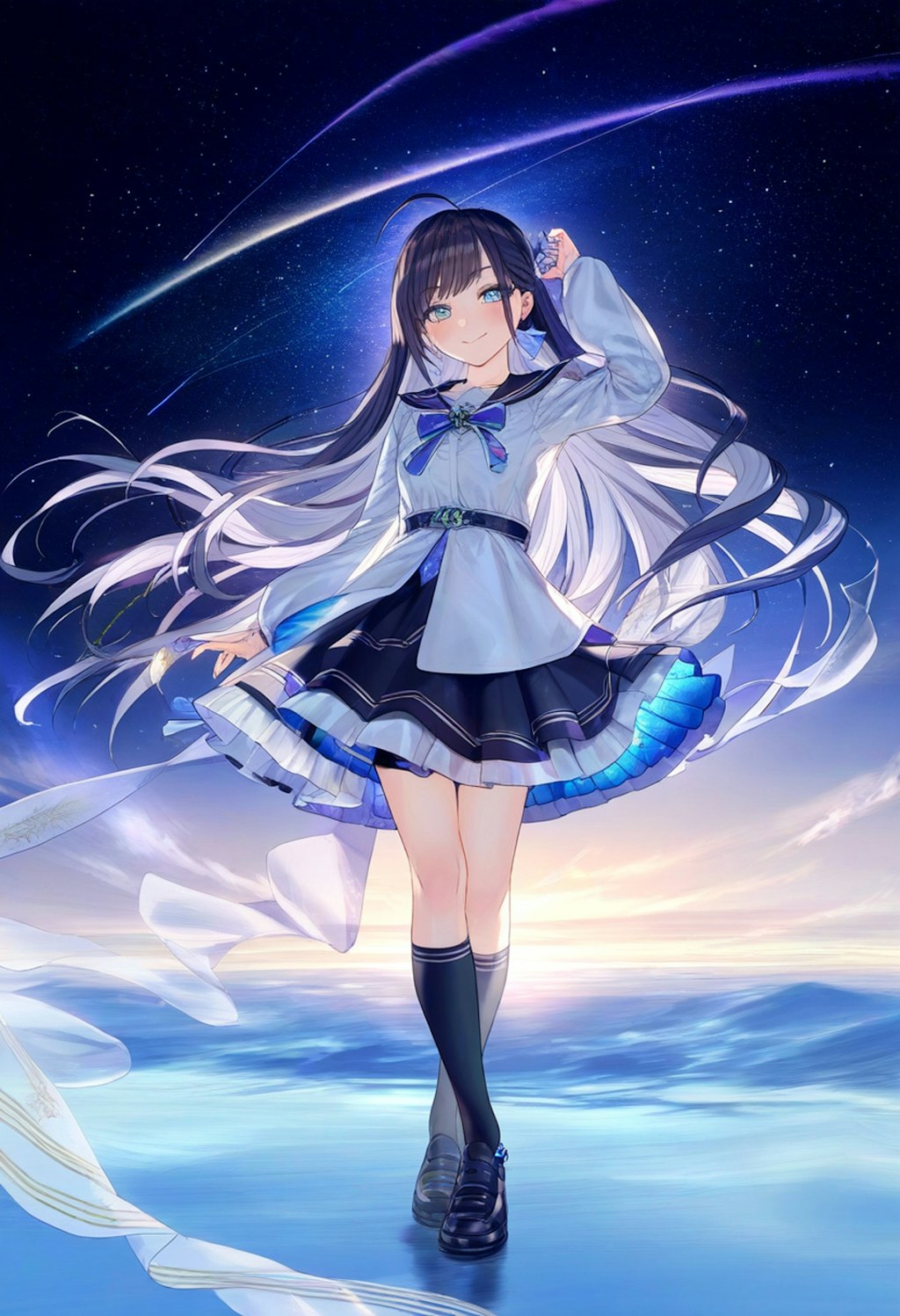 夜空の女の子