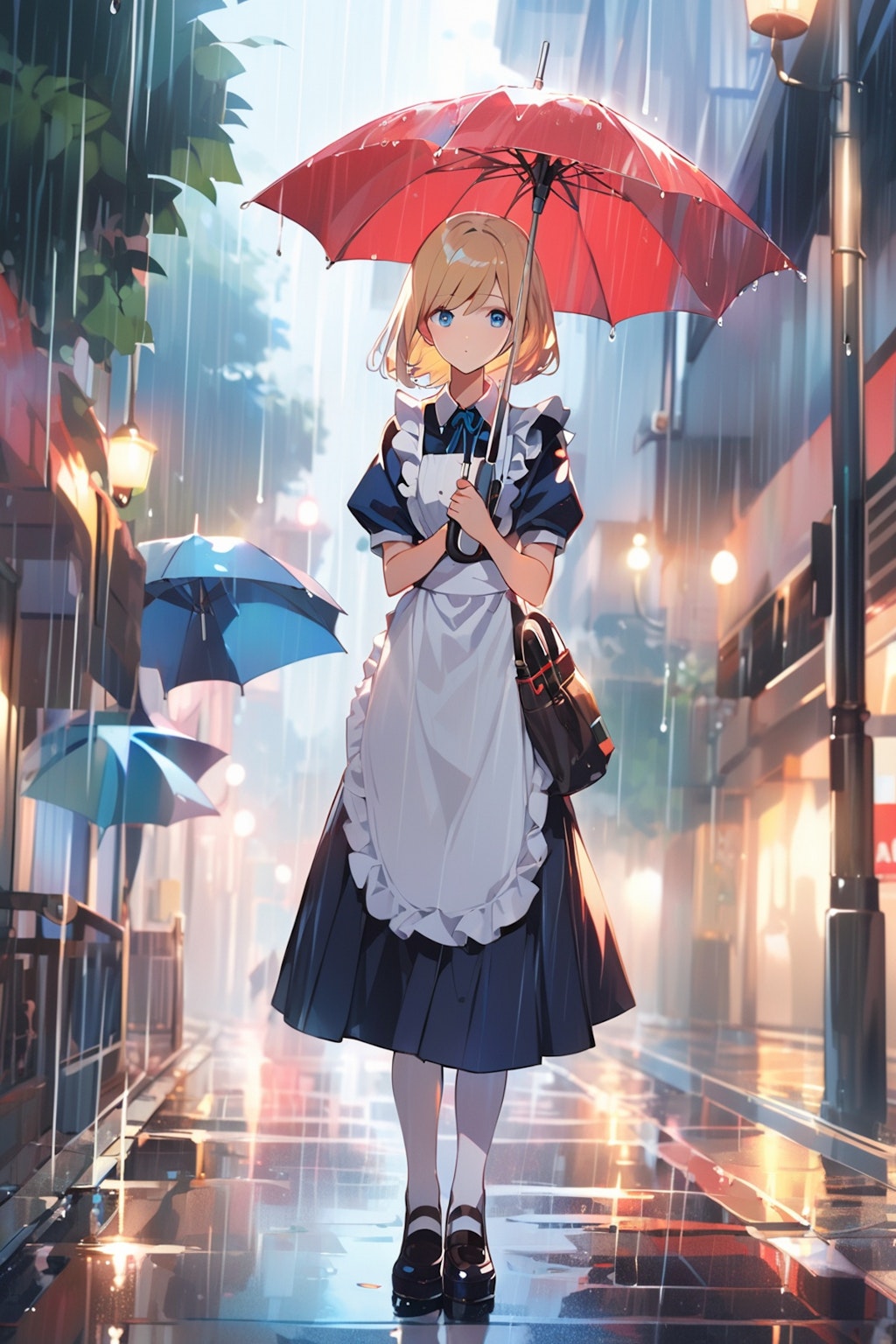 メイドで雨