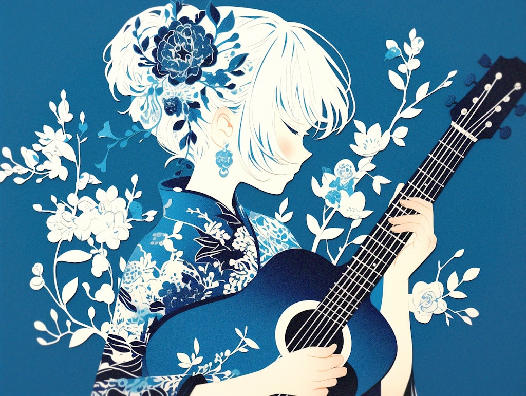 blue guitar