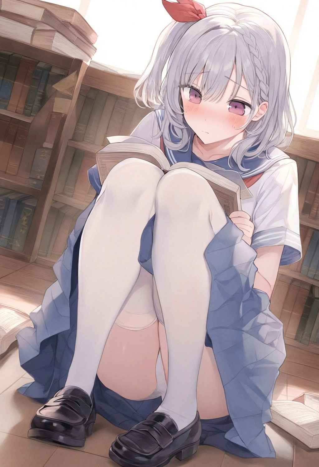 読書に夢中になっているようです＃１