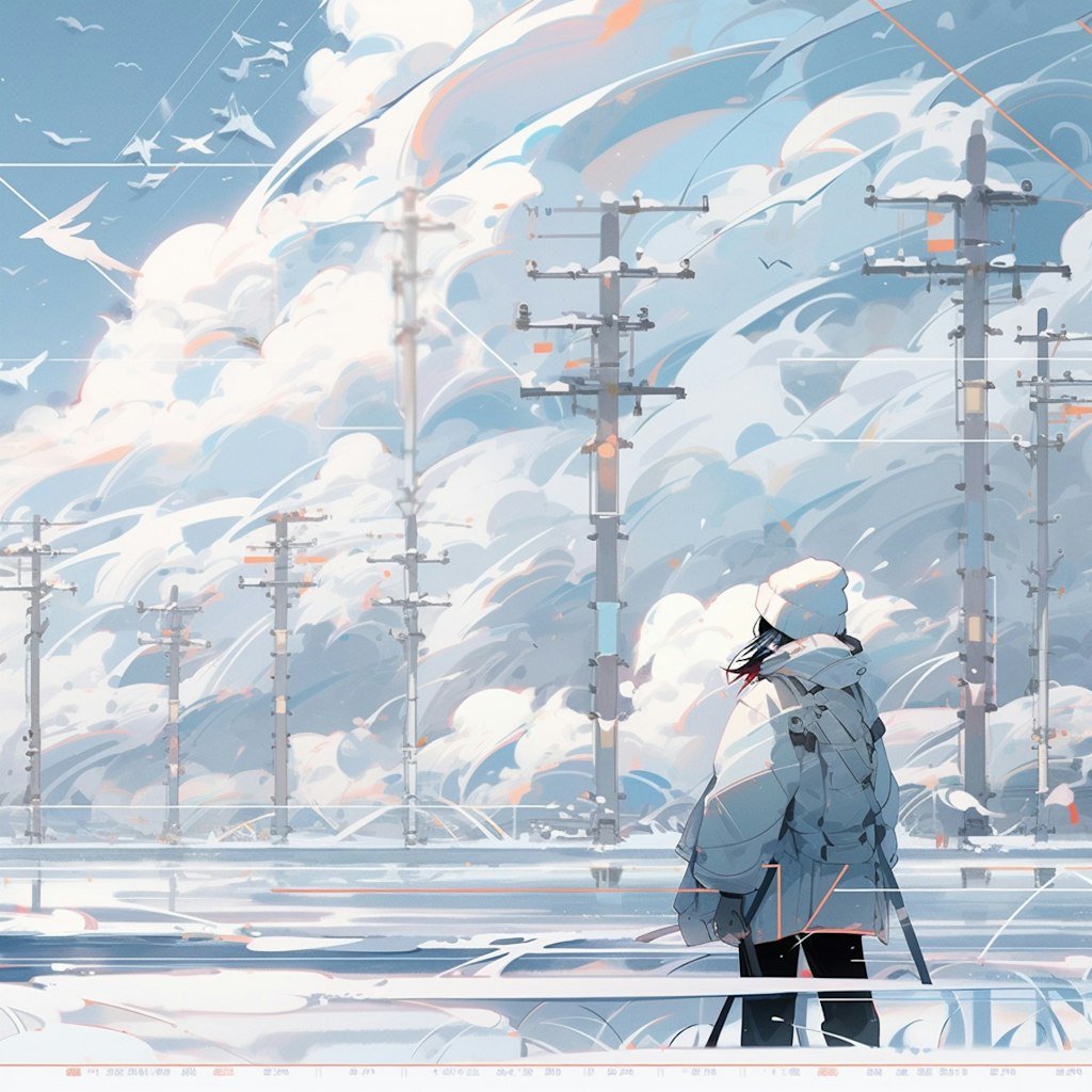 field of snow