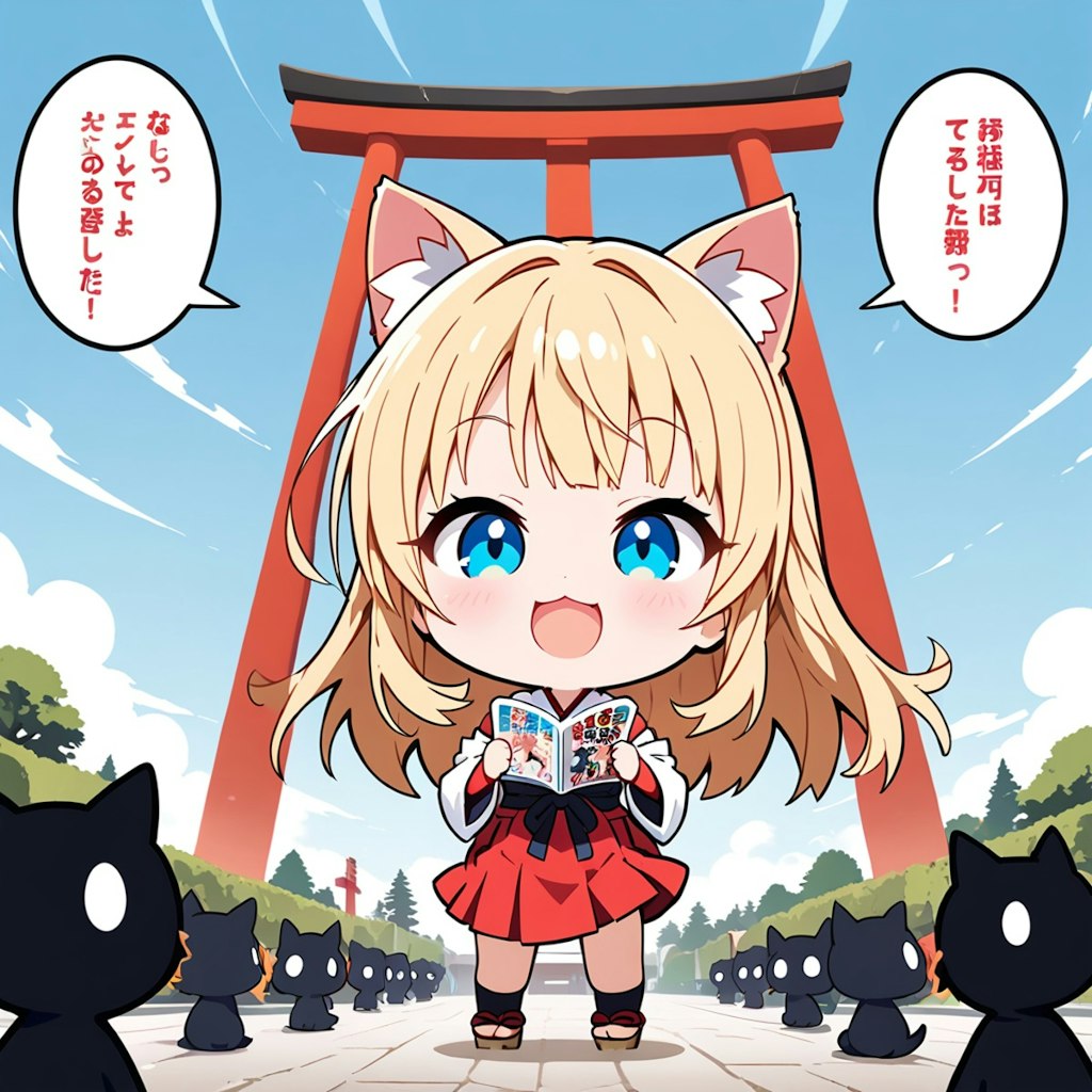 くろねこさんに読み聞かせ