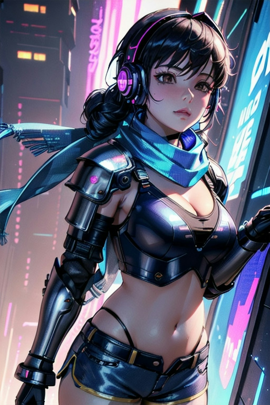 cyberpunk girls fighter 🥊#1