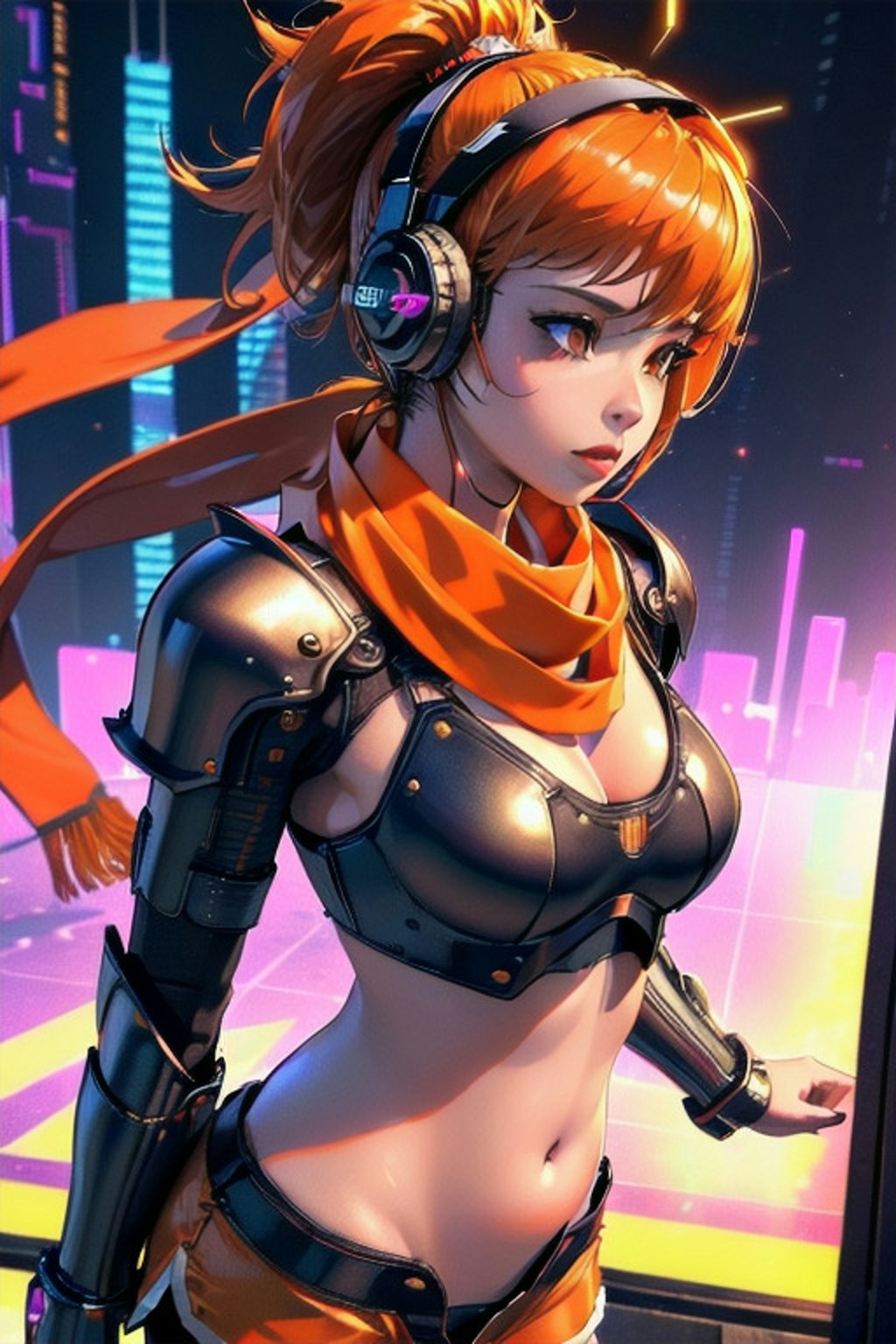 cyberpunk girls fighter 🥊#1