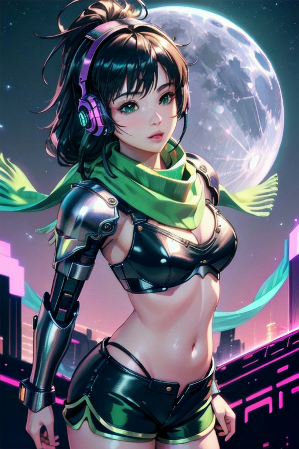 cyberpunk girls fighter 🥊#1