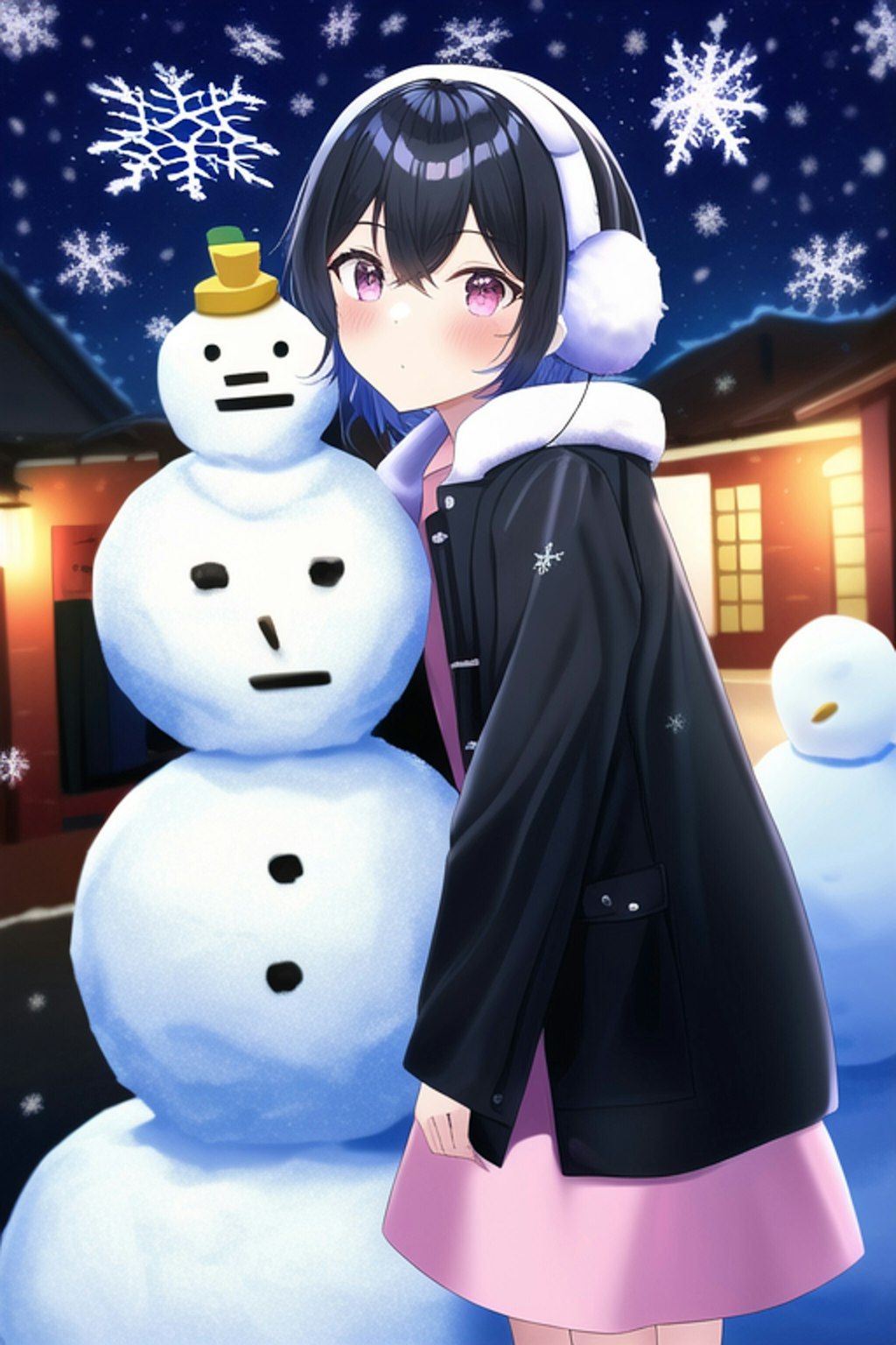 かおりちゃんと雪だるまと一日遅れのクリスマスケーキ