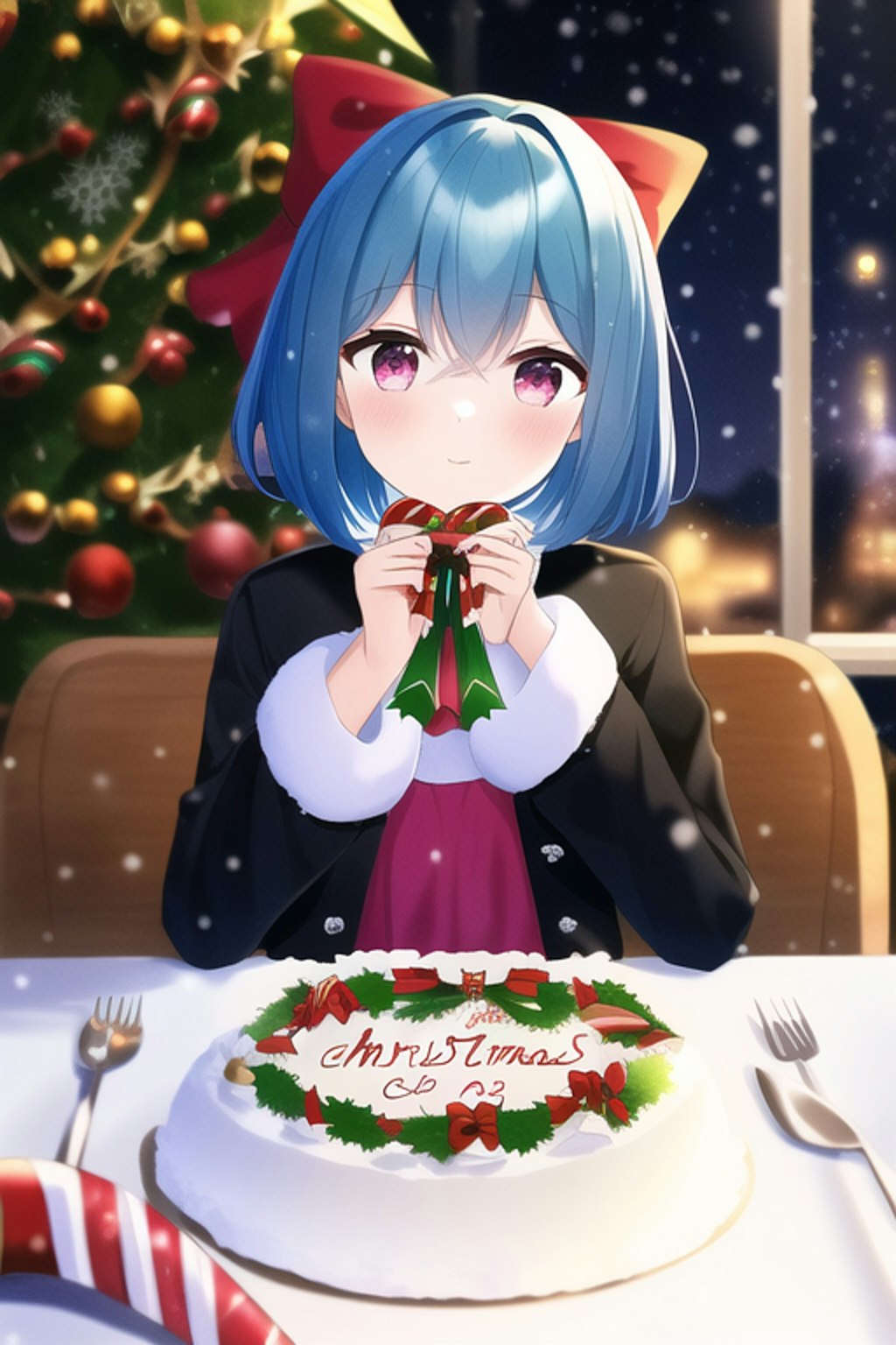 かおりちゃんと雪だるまと一日遅れのクリスマスケーキ