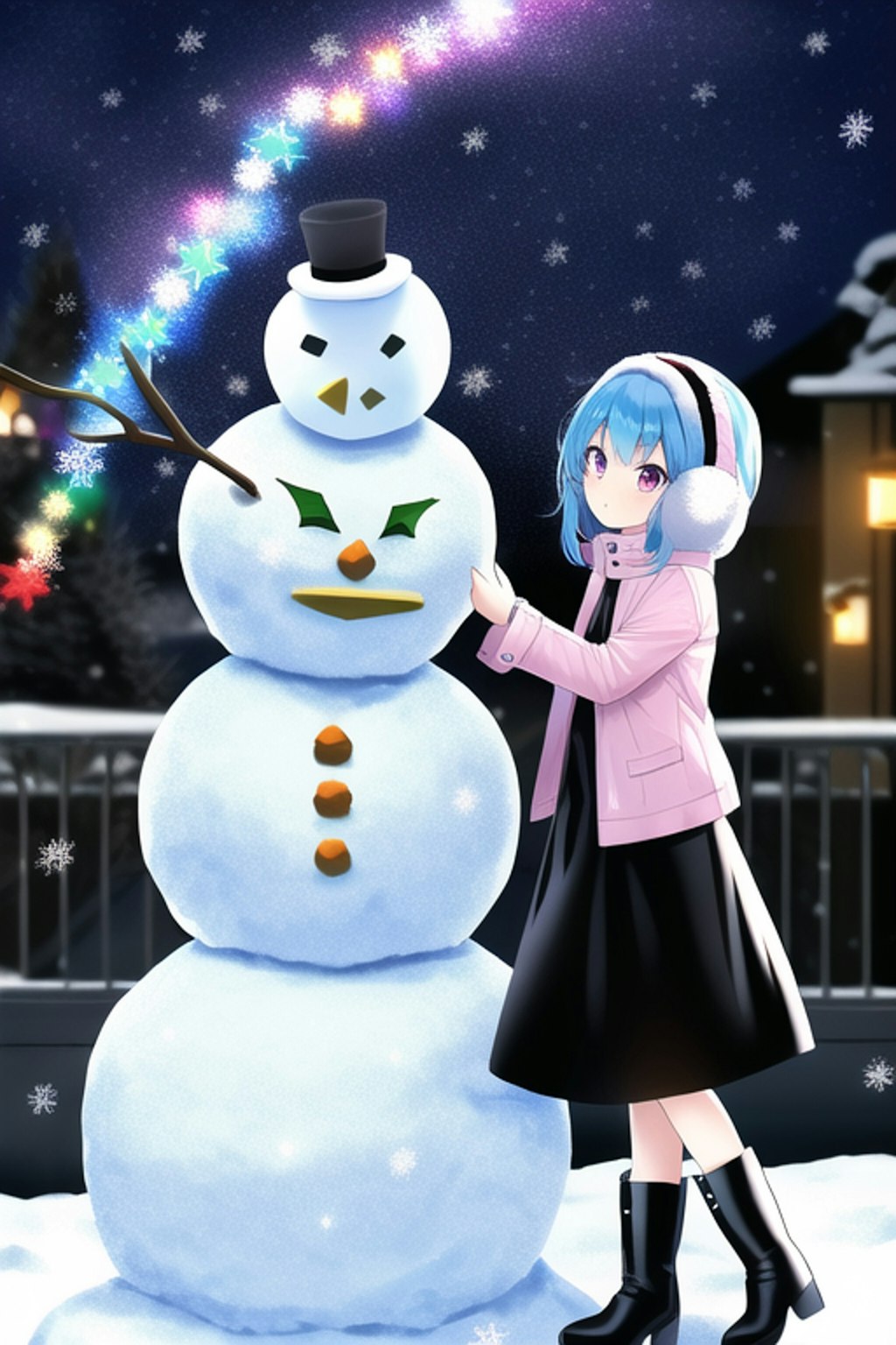 かおりちゃんと雪だるまと一日遅れのクリスマスケーキ