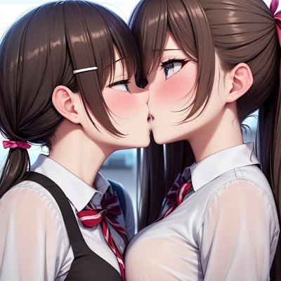 百合 girls kiss_1