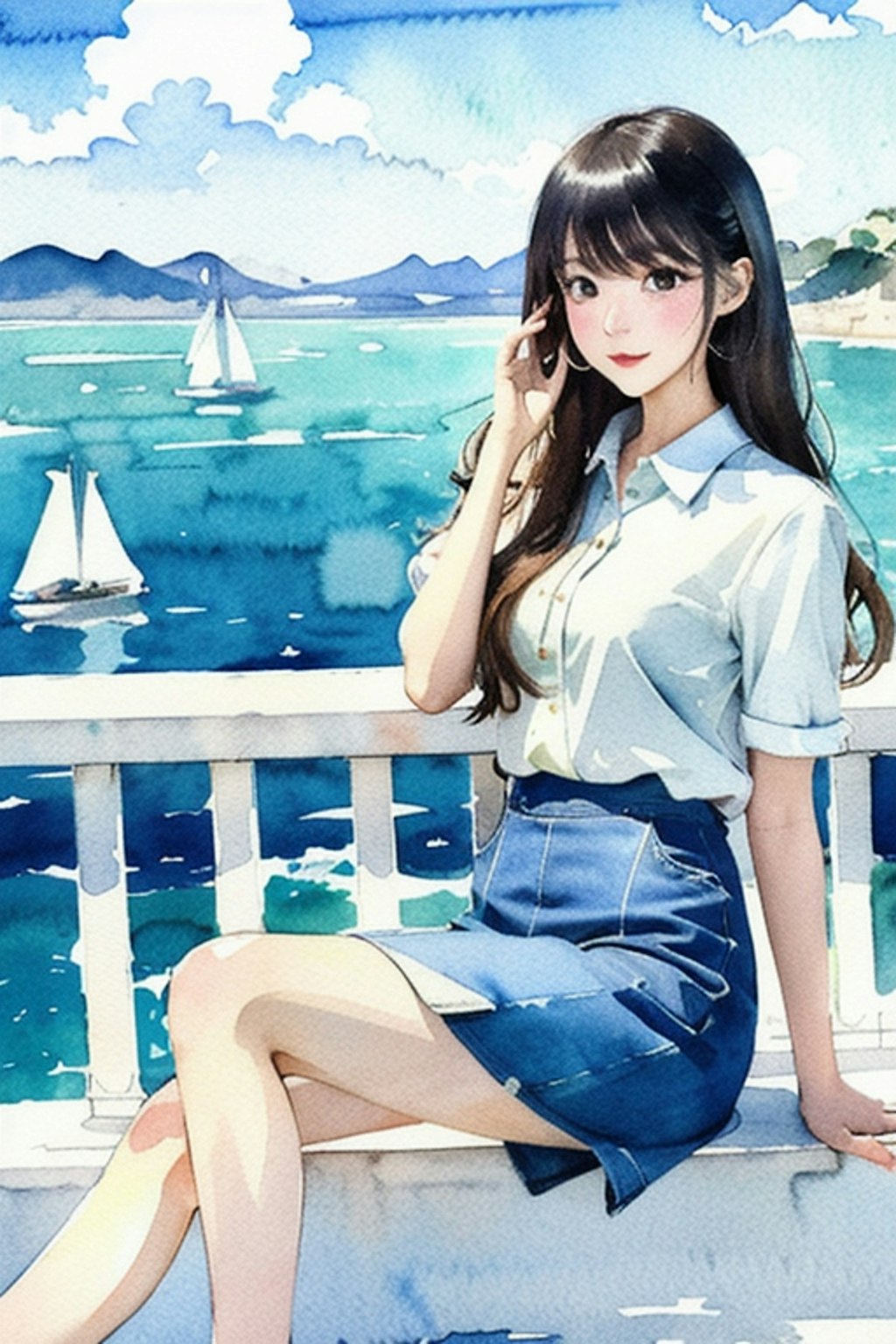 水彩画