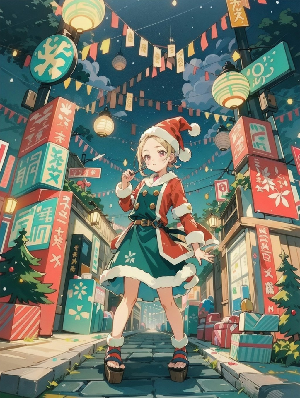 商店街のクリスマス