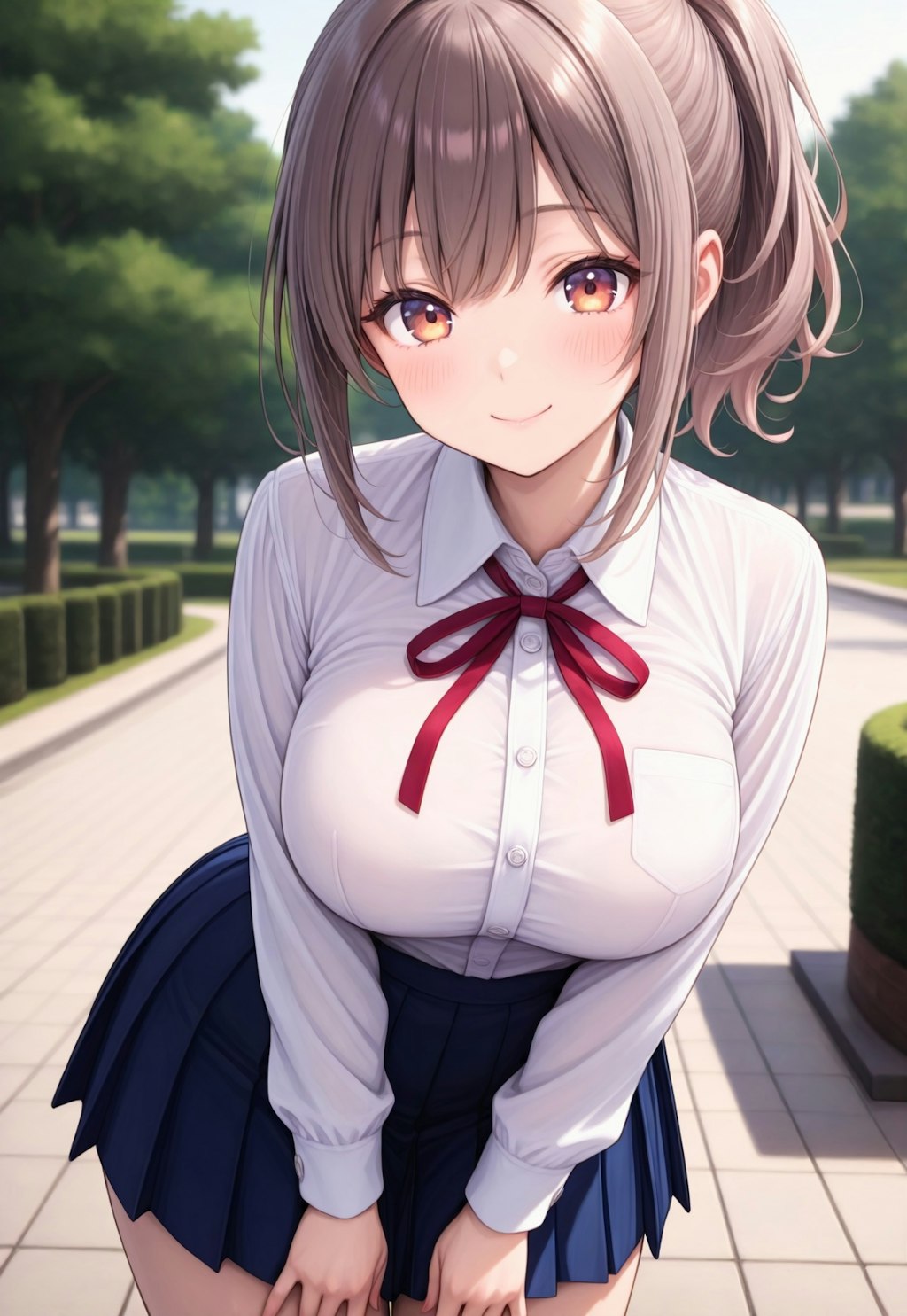 381（赤いリボンの制服）
