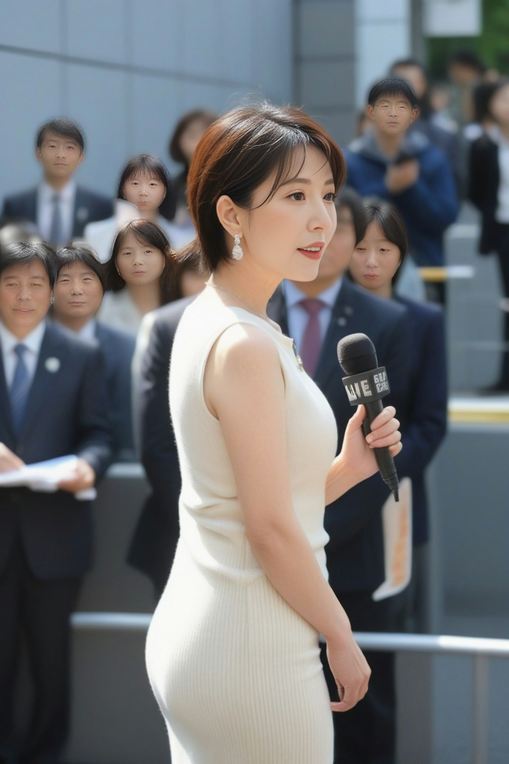 AI熟女党 街頭演説