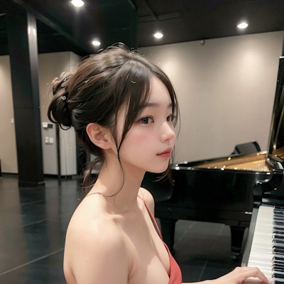 ピアニスト 練習風景