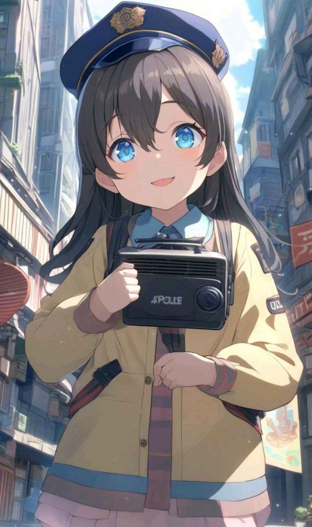 ミニスカポリスな小さな女の子